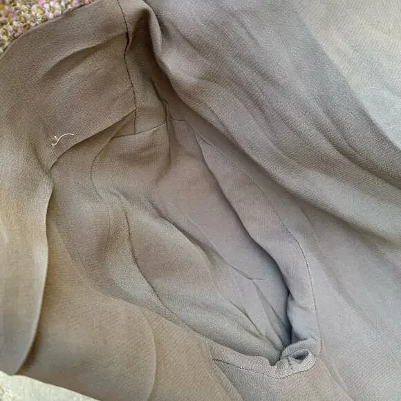 Vintage Lilli Ann Paris open front tan wool jacket